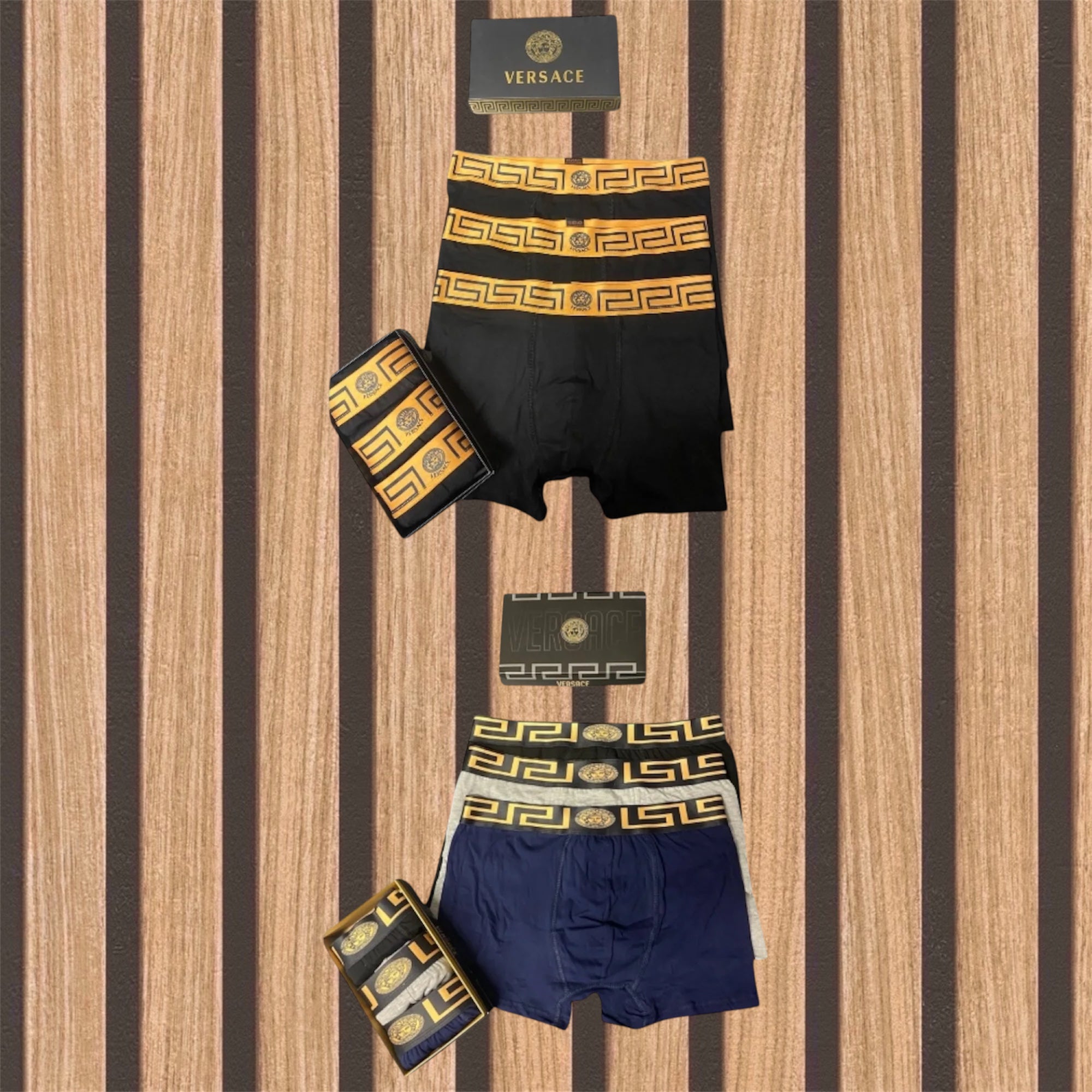 Versace πακέτο 6 ανδρικών boxer - 1150