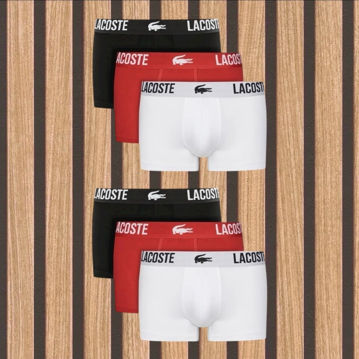 Lacoste πακέτο 6 ανδρικών boxer - 1141