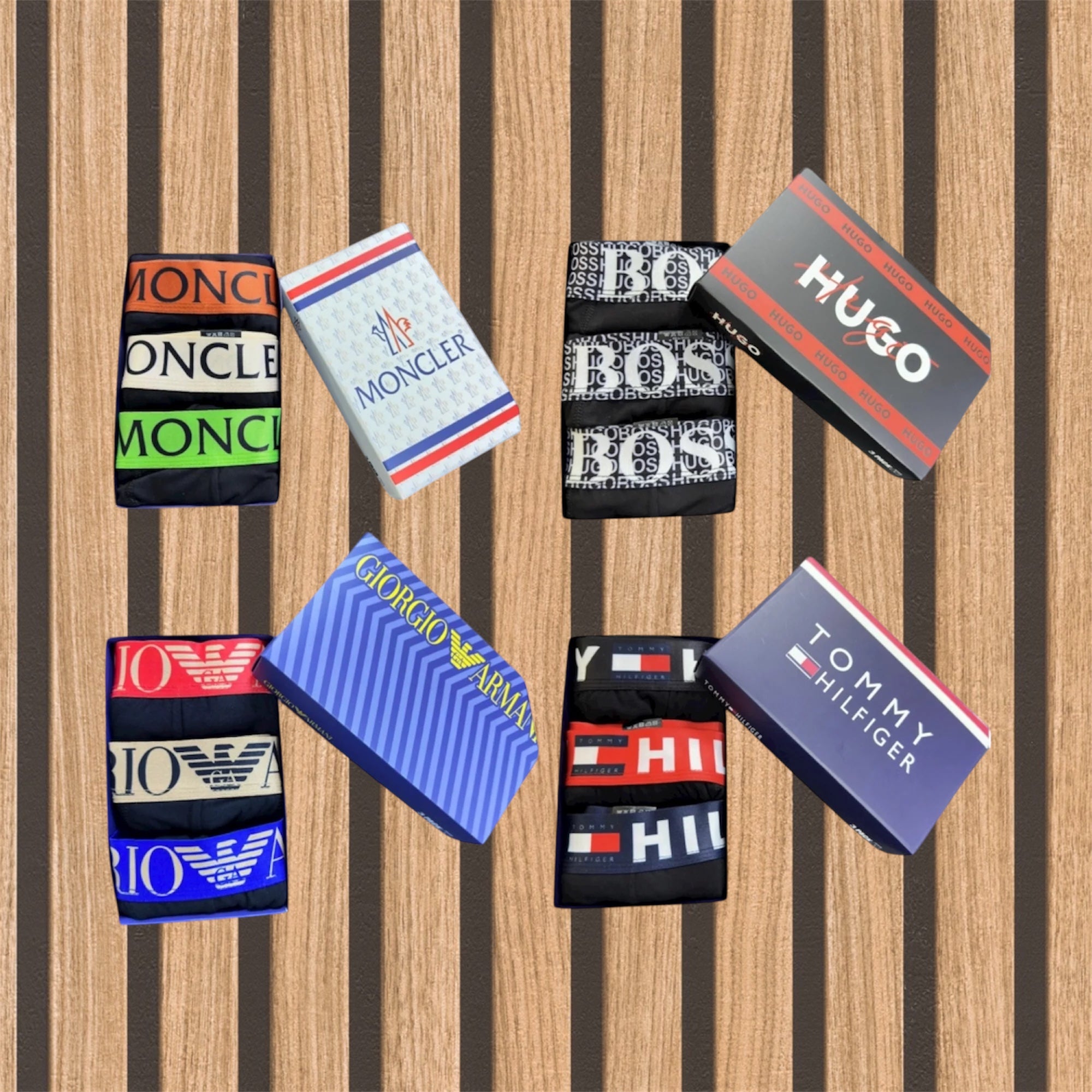 Mix 4 πακέτα 12 ανδρικών boxer - 1101