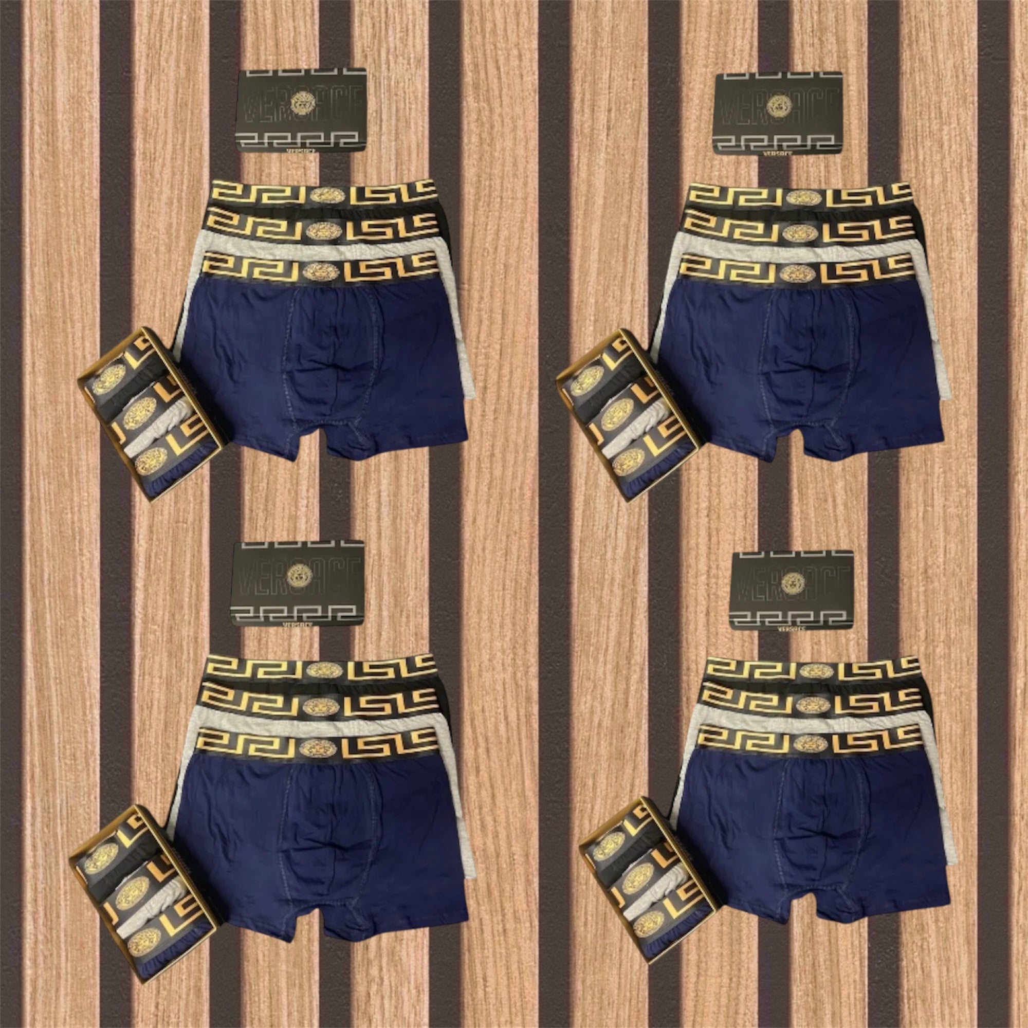 Versace πακέτο 12 ανδρικών boxer - 1059