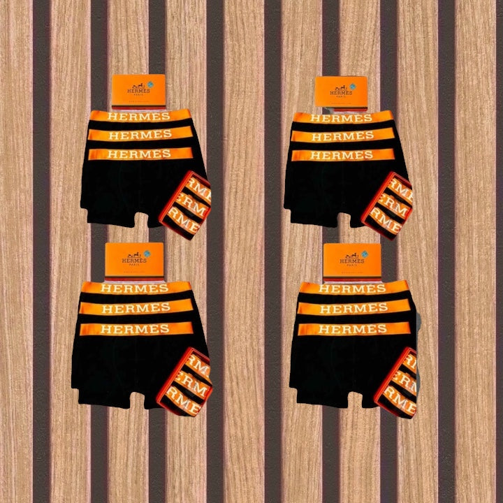Hermes πακέτο 12 ανδρικών boxer - 1023
