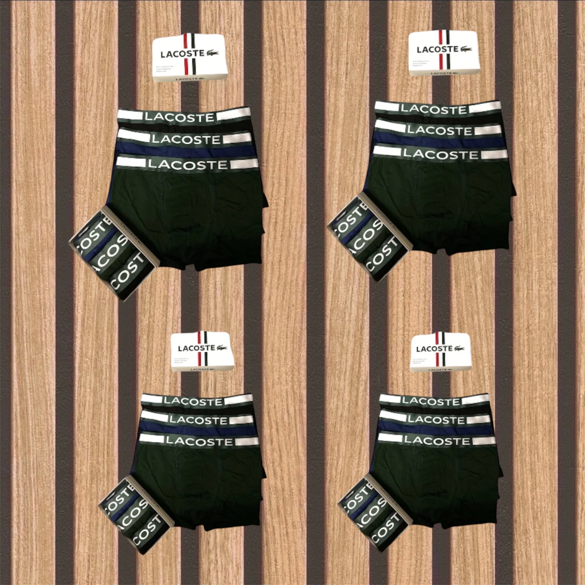 Lacoste πακέτο 12 ανδρικών boxer - 1048
