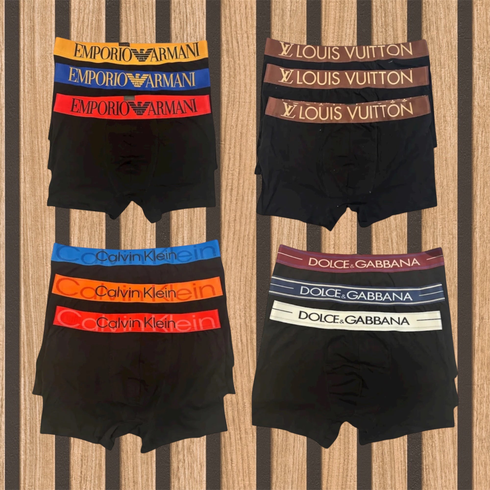 Mix 4 πακέτα 12 ανδρικών boxer - 1097