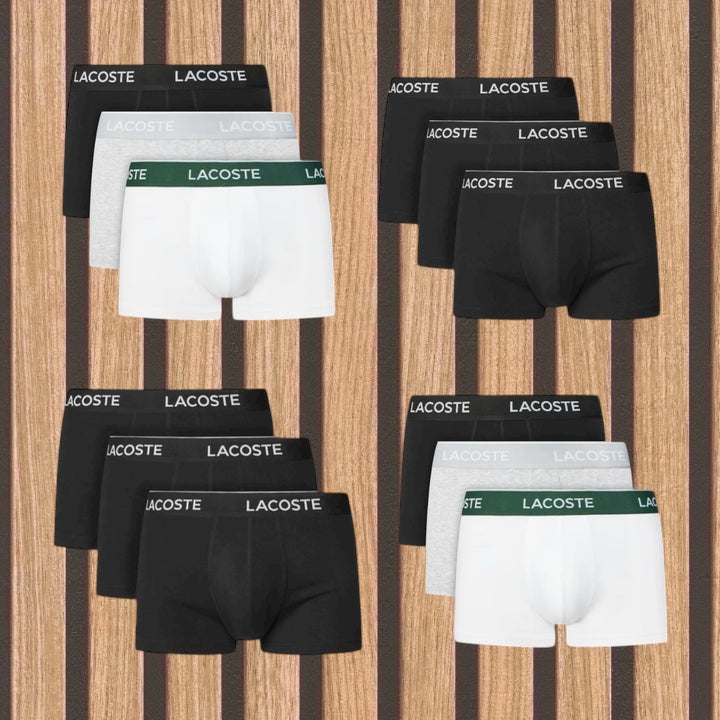 Lacoste πακέτο 12 ανδρικών boxer - 1042