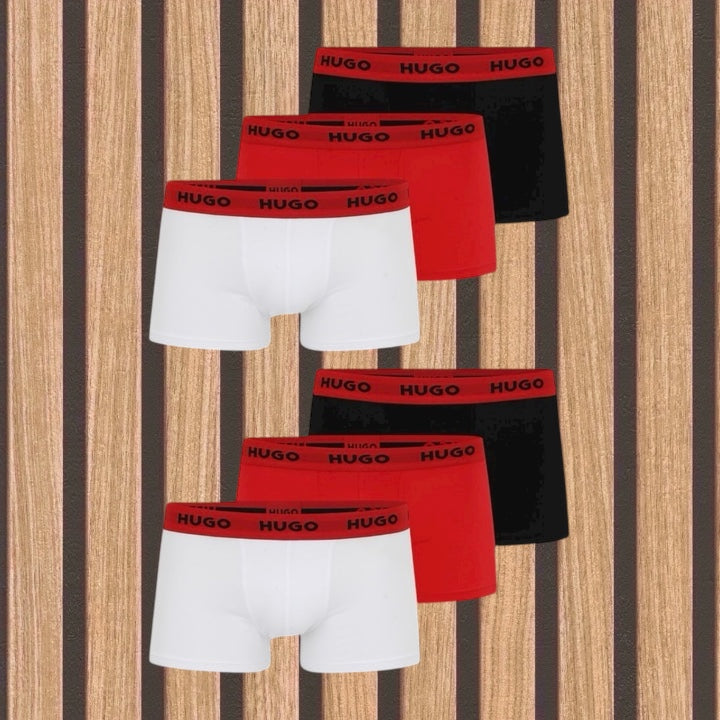 Hugo πακέτο 6 ανδρικών boxer - 1128