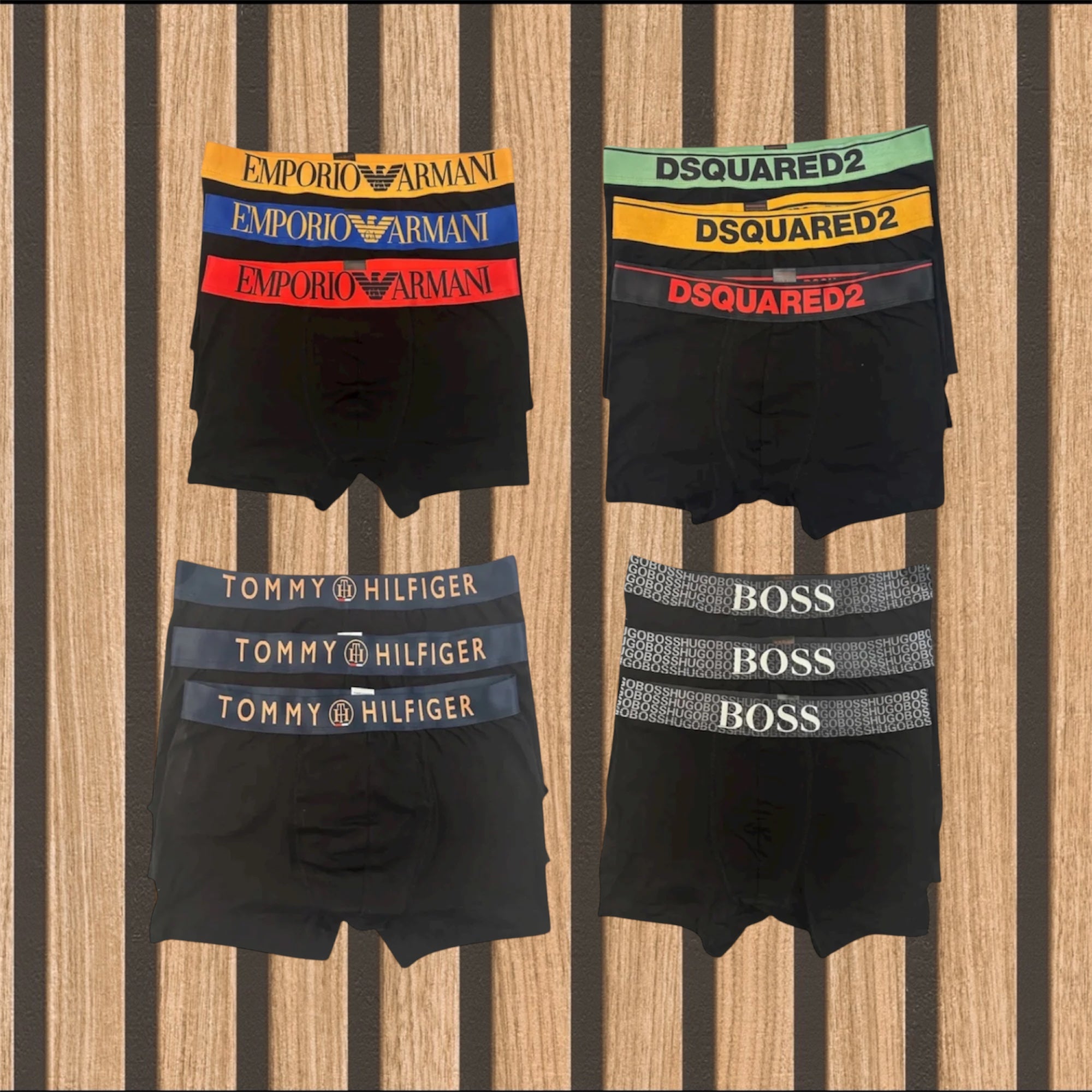 Mix 4 πακέτα 12 ανδρικών boxer - 1091