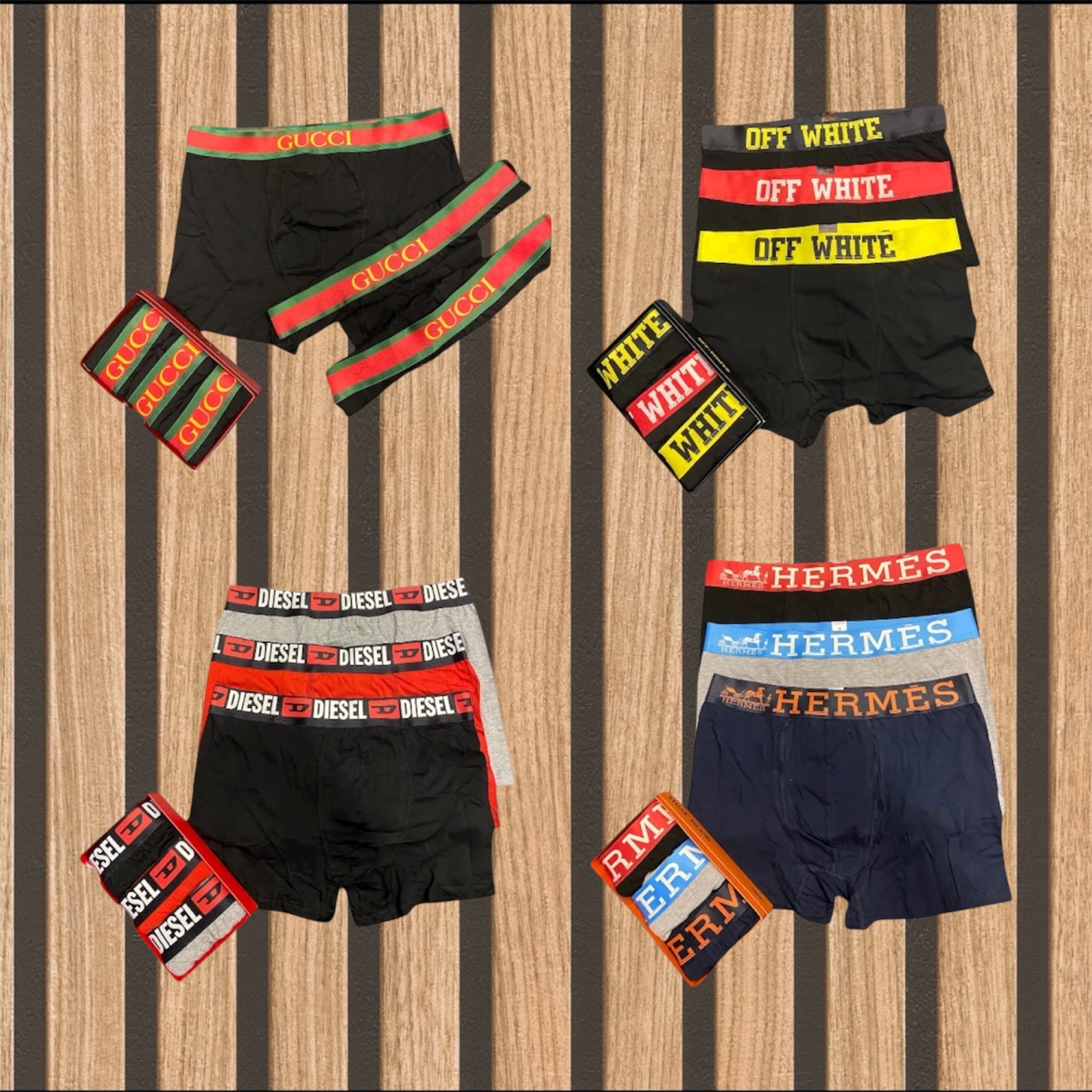 Mix 4 πακέτα 12 ανδρικών boxer - 1087