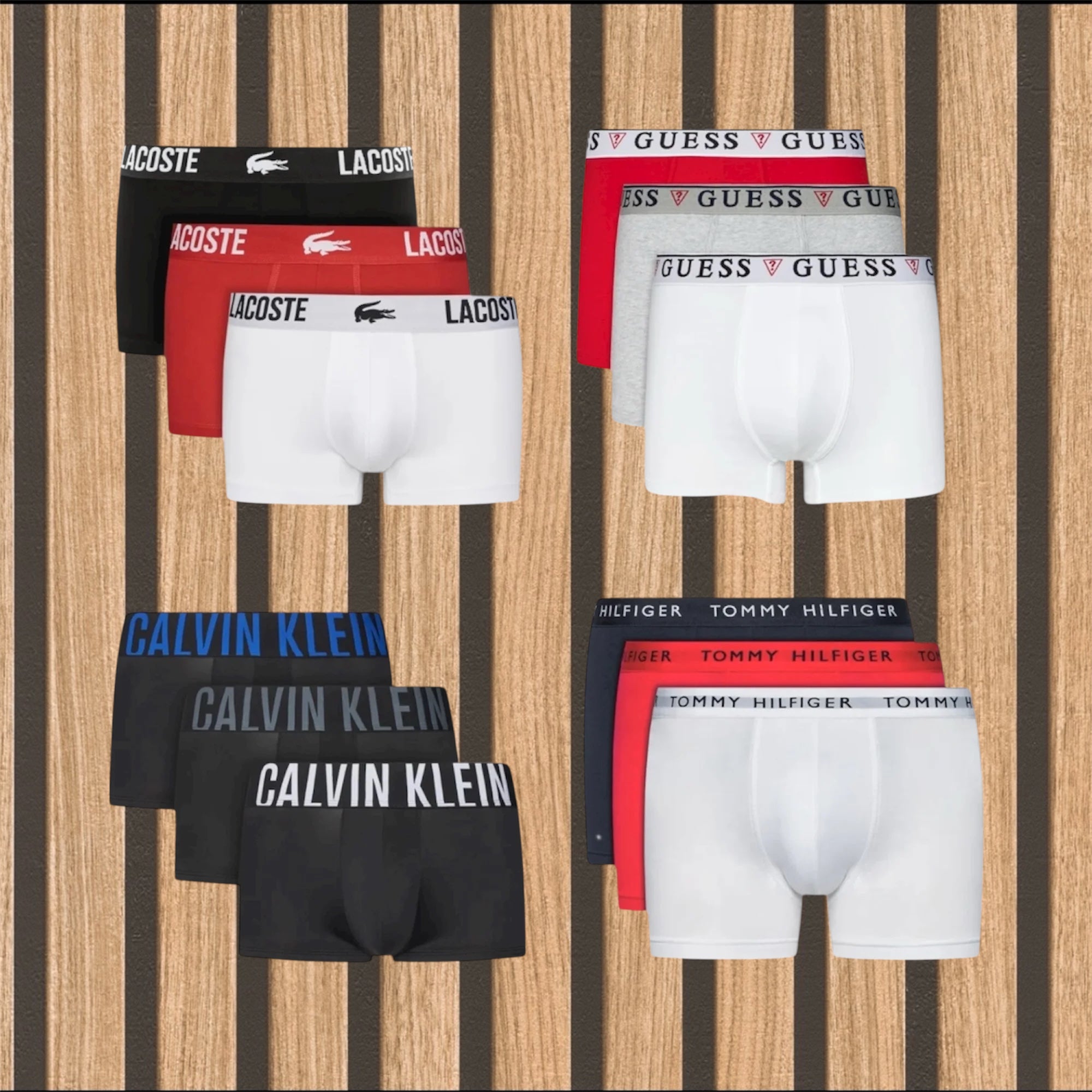 Mix 4 πακέτα 12 ανδρικών boxer - 1090