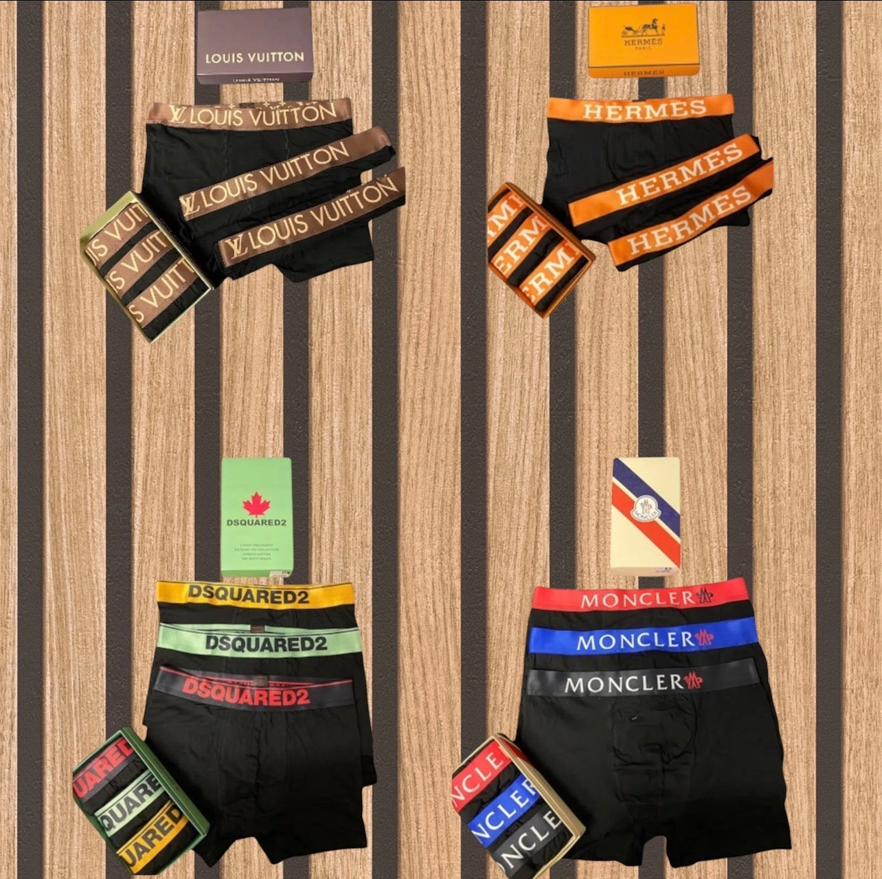 Mix 4 πακέτα 12 ανδρικών boxer - 1102