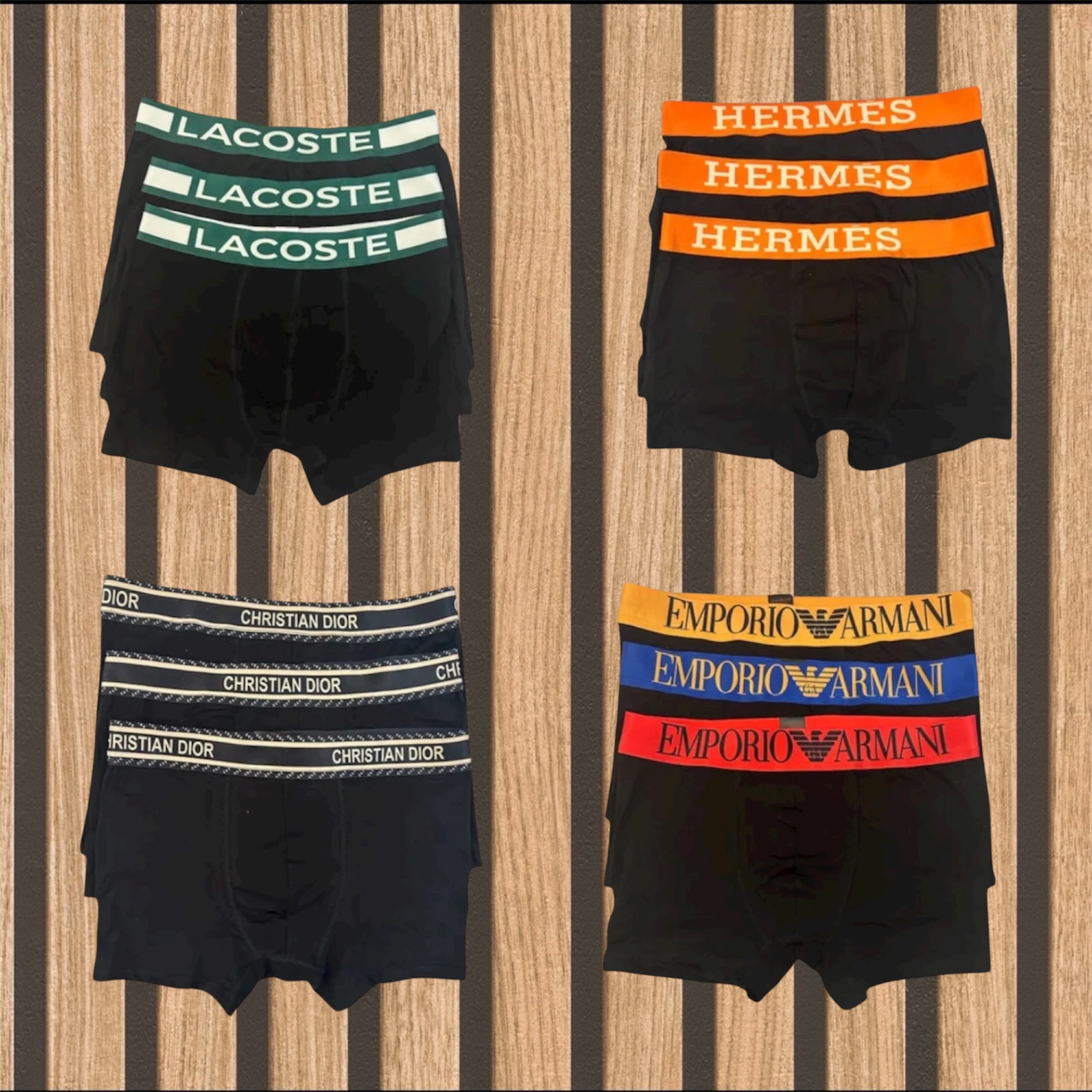 Mix 4 πακέτα 12 ανδρικών boxer - 1089