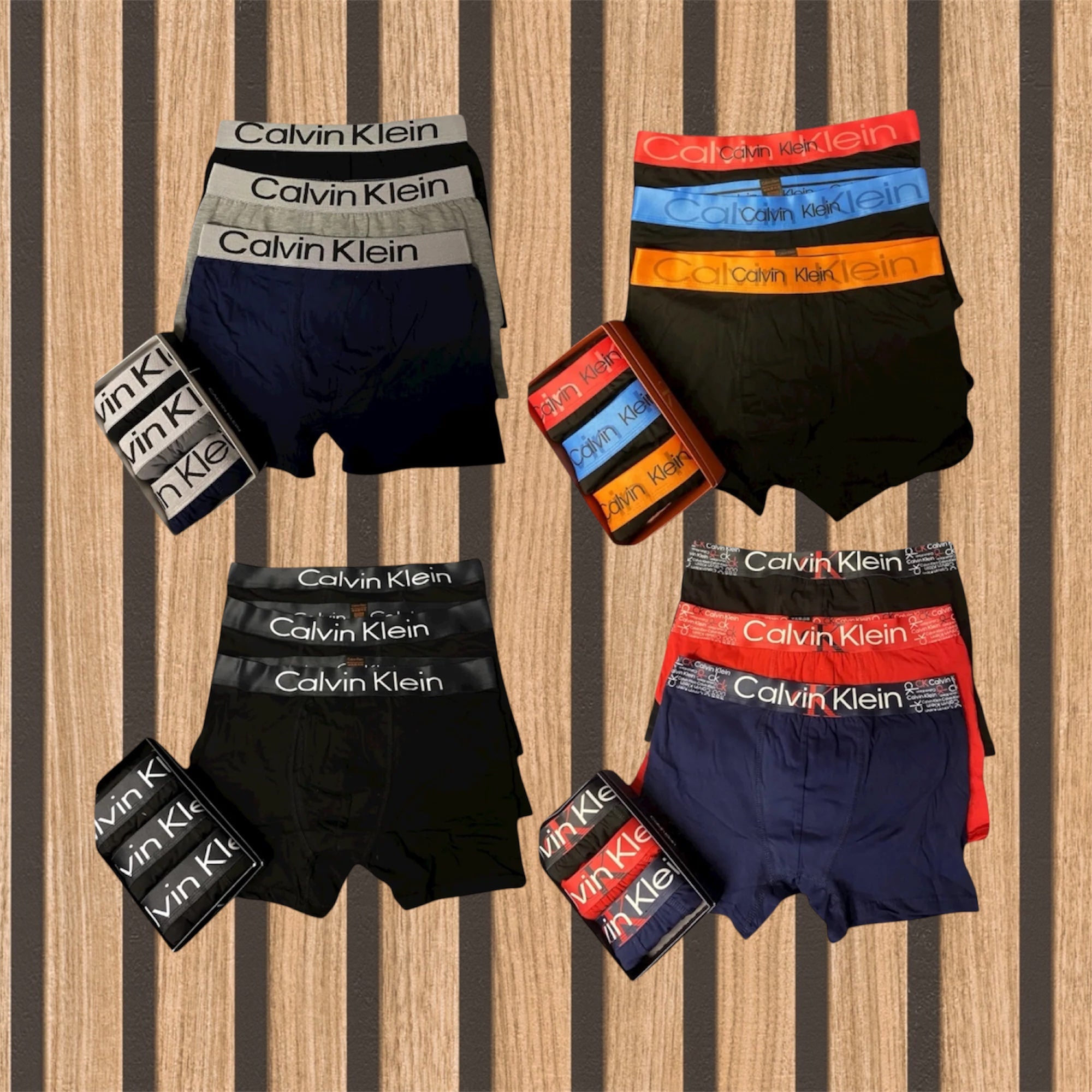 Mix 4 πακέτα 12 ανδρικών boxer - 1093