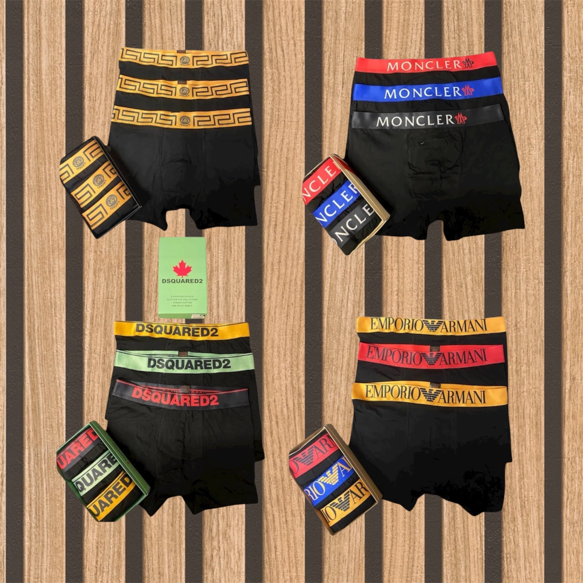 Mix 4 πακέτα 12 ανδρικών boxer - 1093