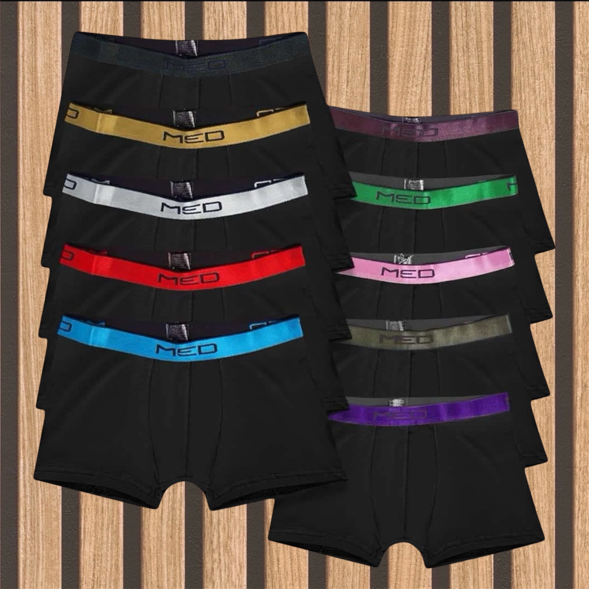 MED πακέτο 10 ανδρικών boxer - 1076