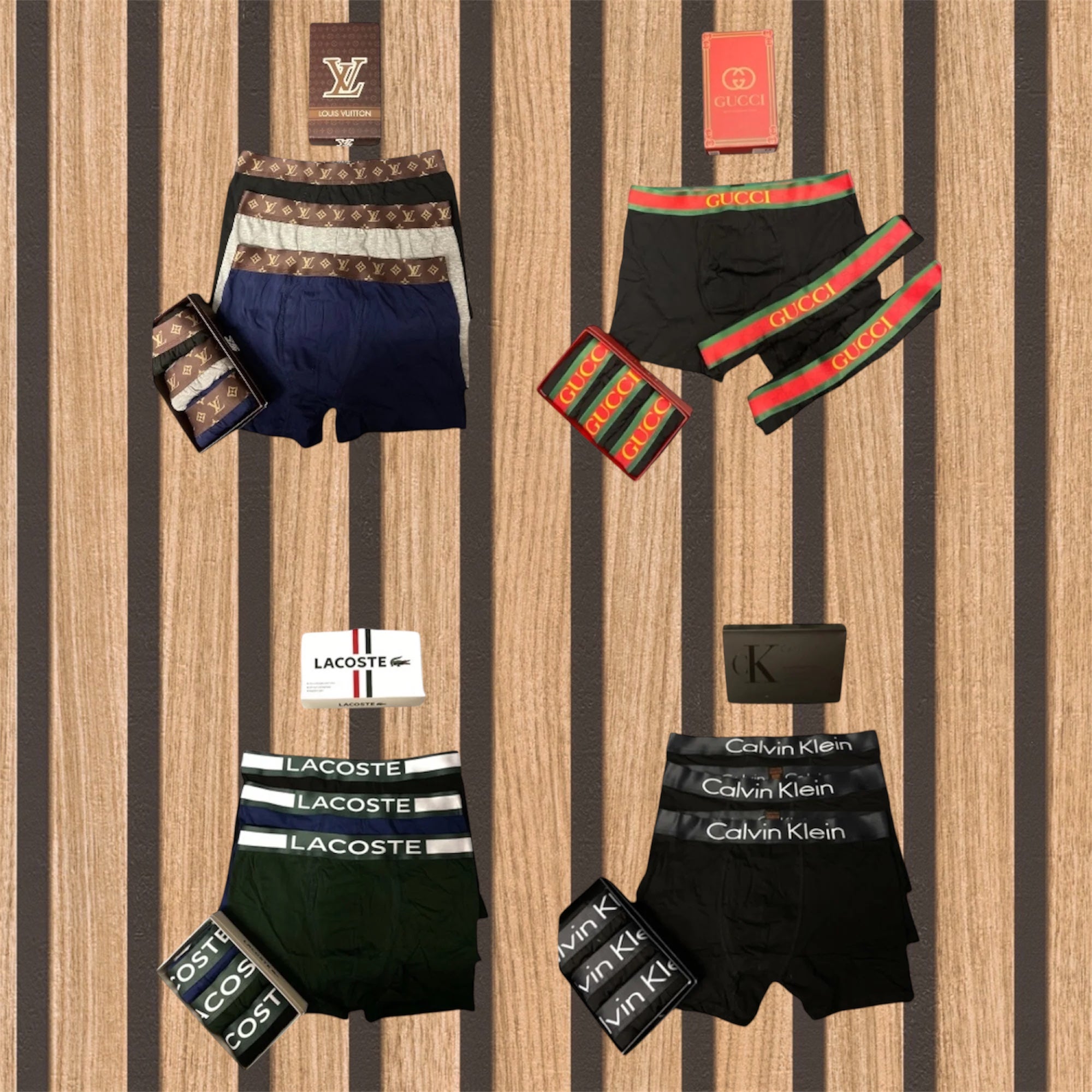 Mix 4 πακέτα 12 ανδρικών boxer - 1103