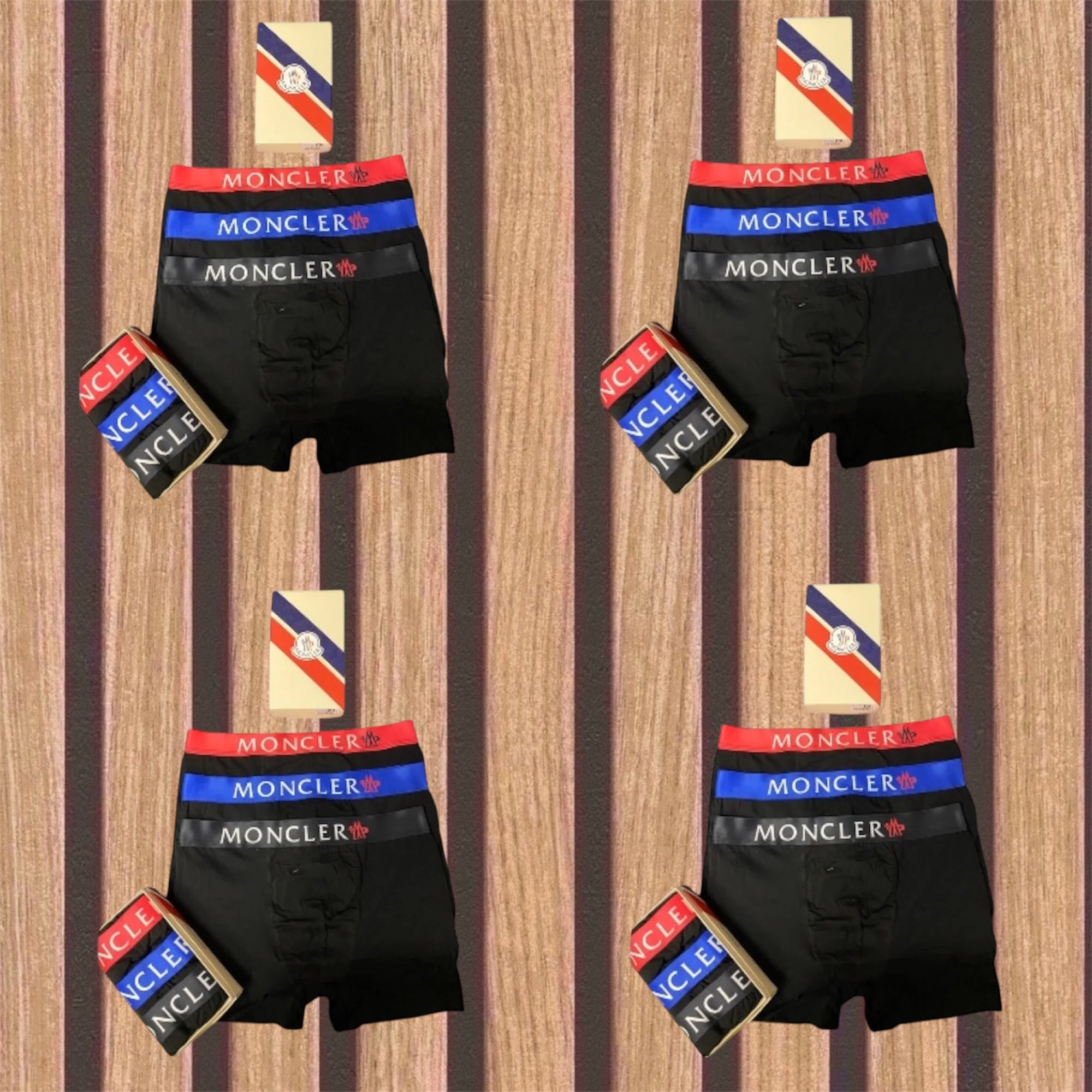 Moncler πακέτο 12 ανδρικών boxer - 1016