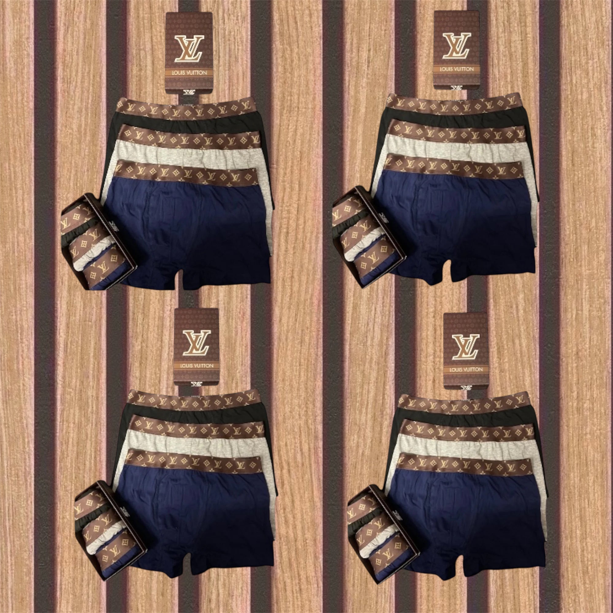 Louis Vuitton πακέτο 12 ανδρικών boxer - 1012