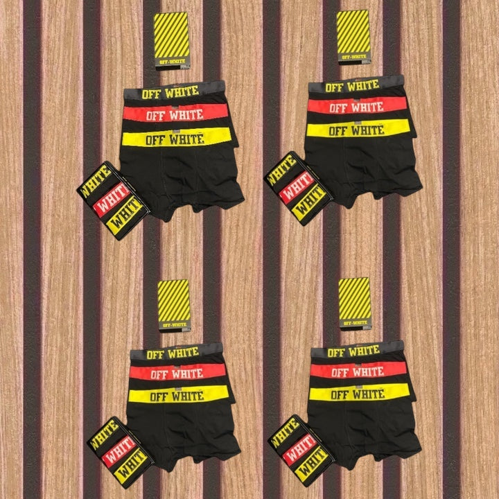 Off White πακέτο 12 ανδρικών boxer - 1001
